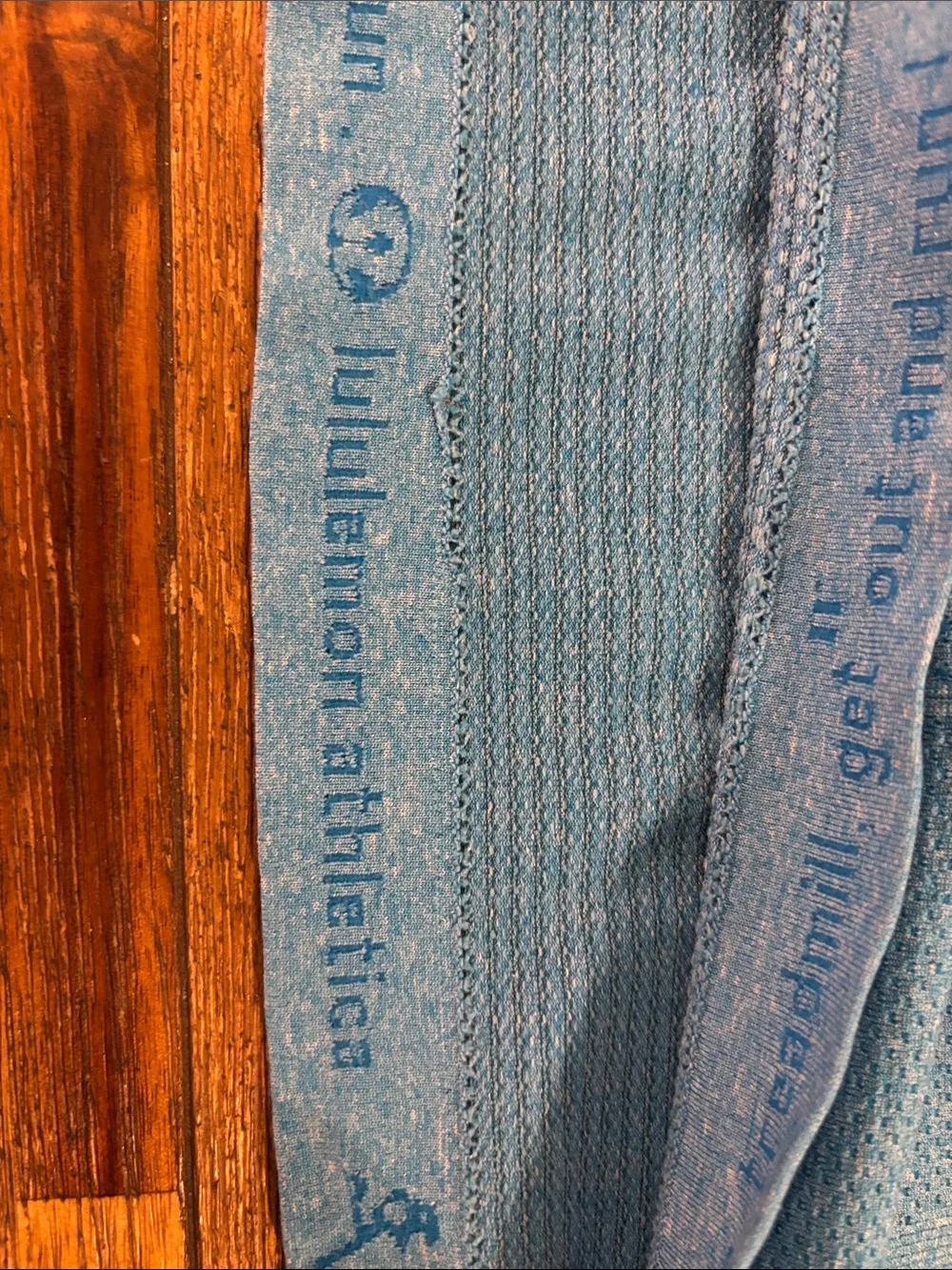 lululemon athletica Heathered Light Blue Racerback Tank